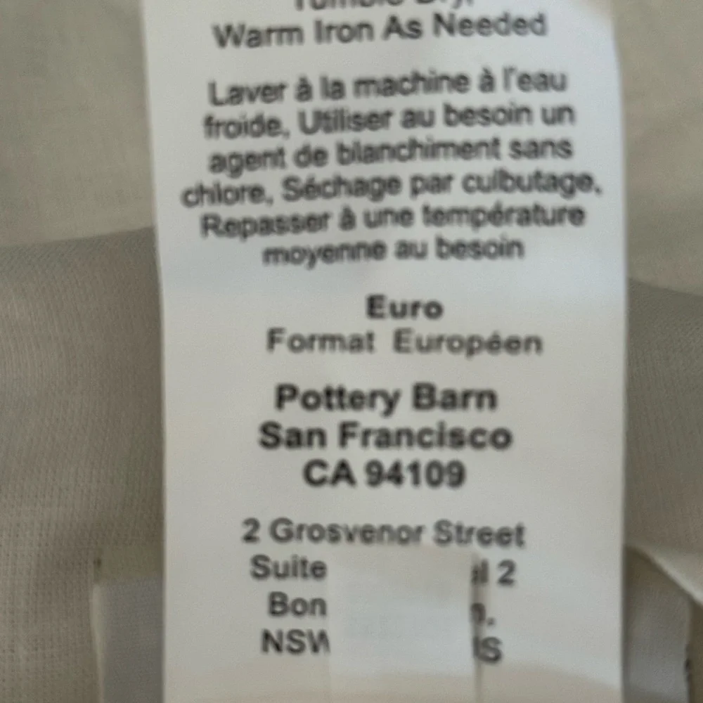 Pottery Barn euro sham